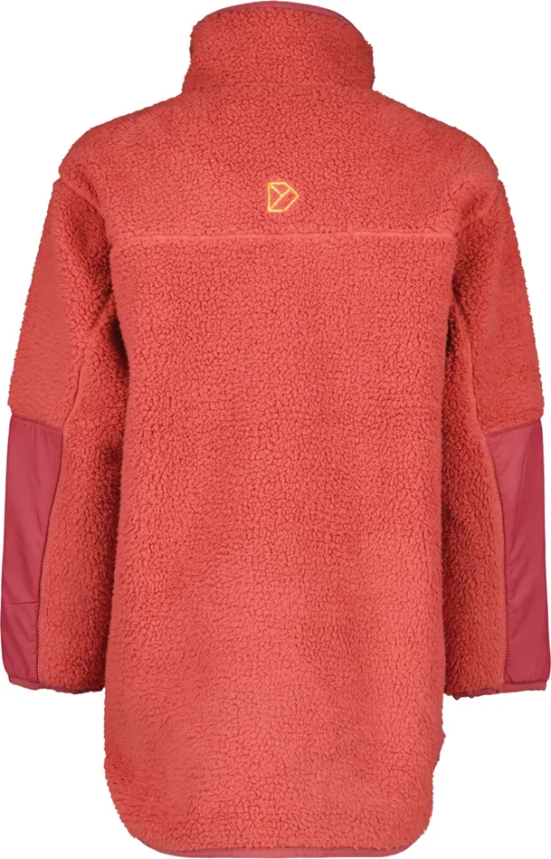 Marmor Kids039 FullZip Long Mineral Red Kids Didriksons Fleece and Midlayers