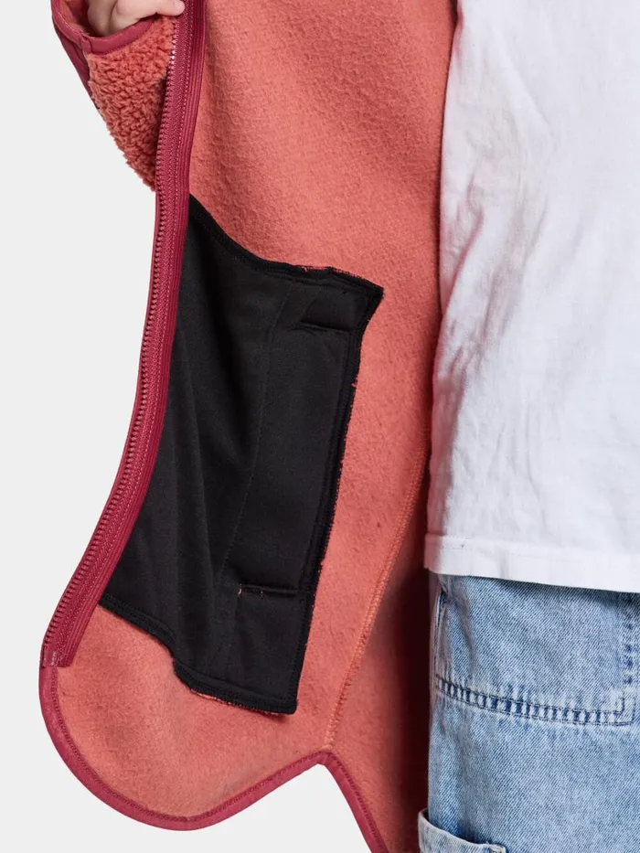 Marmor Kids039 FullZip Long Mineral Red Kids Didriksons Fleece and Midlayers