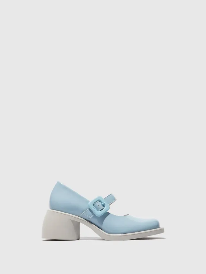 Mary Jane Shoes HUVI044FLY SKY BLUE Women Fly London Shoes