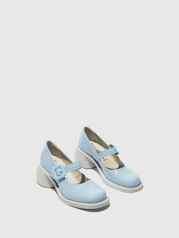 Mary Jane Shoes HUVI044FLY SKY BLUE Women Fly London Shoes