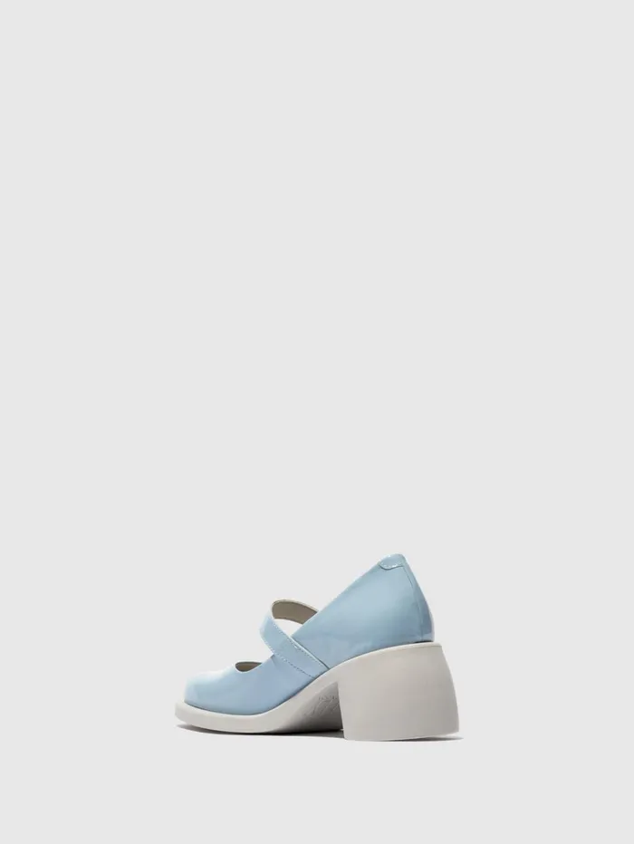 Mary Jane Shoes HUVI044FLY SKY BLUE Women Fly London Shoes