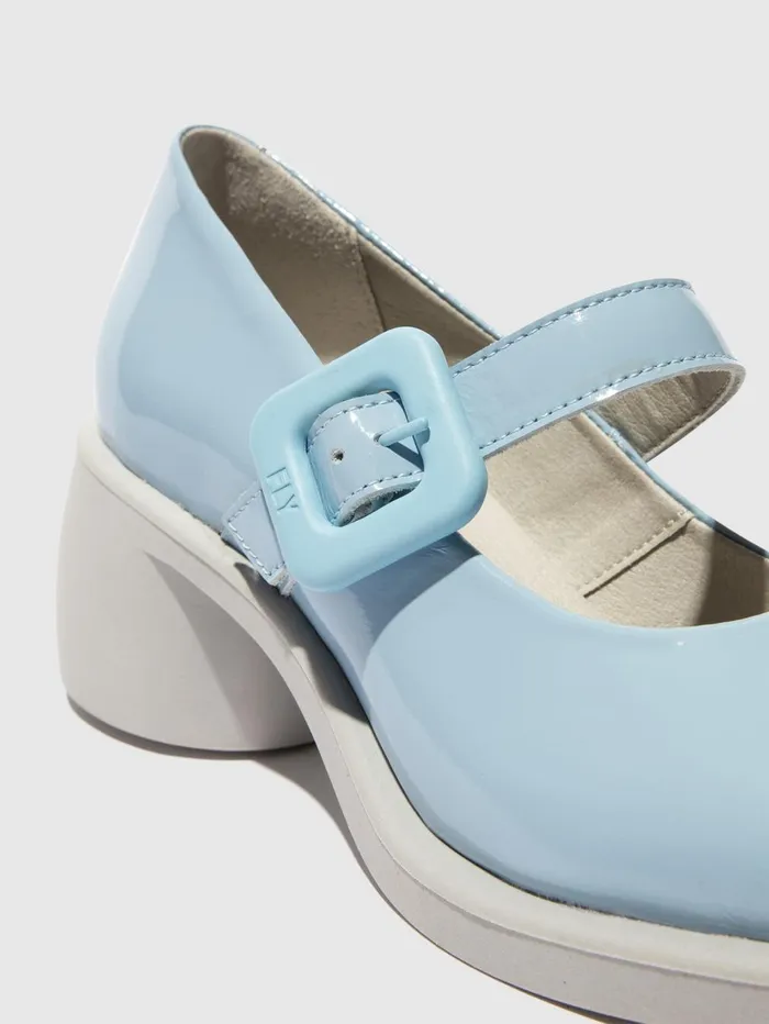 Mary Jane Shoes HUVI044FLY SKY BLUE Women Fly London Shoes