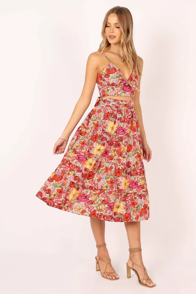Matching Sets Petal and Pup Women Lucinda Two Piece Set Pink Floral