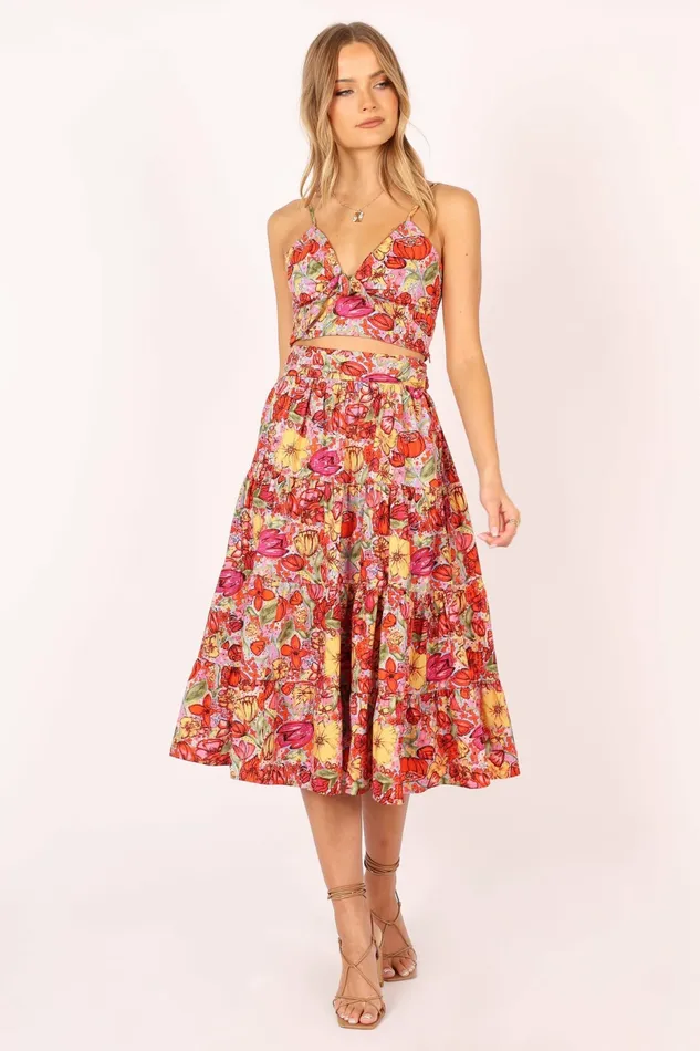 Matching Sets Petal and Pup Women Lucinda Two Piece Set Pink Floral