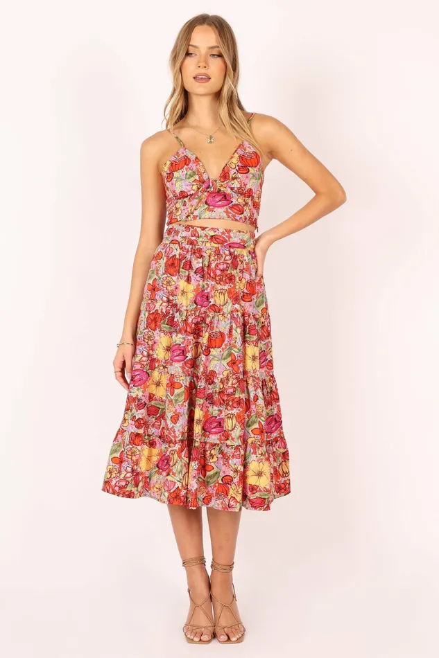 Matching Sets Petal and Pup Women Lucinda Two Piece Set Pink Floral