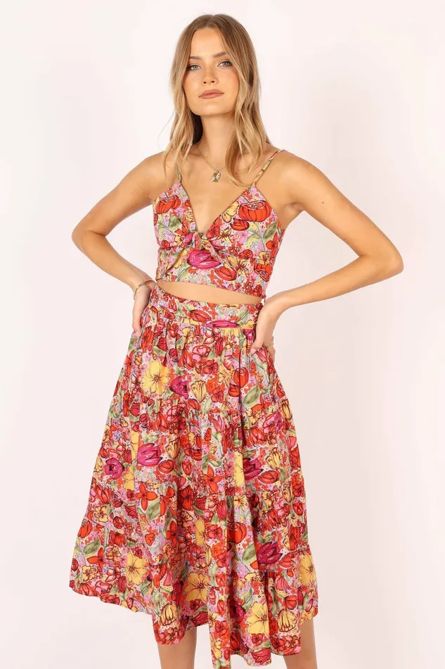 Matching Sets Petal and Pup Women Lucinda Two Piece Set Pink Floral