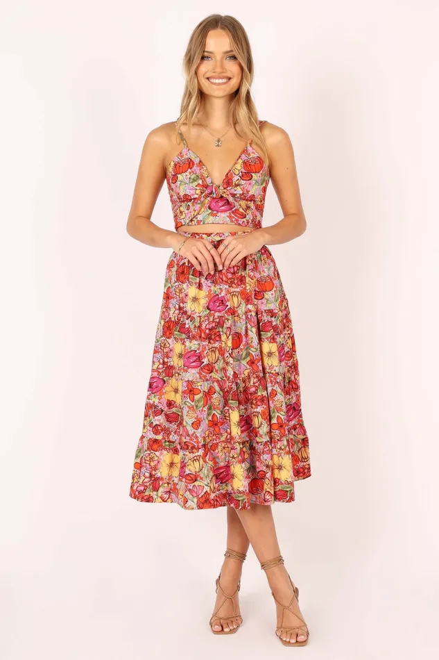 Matching Sets Petal and Pup Women Lucinda Two Piece Set Pink Floral