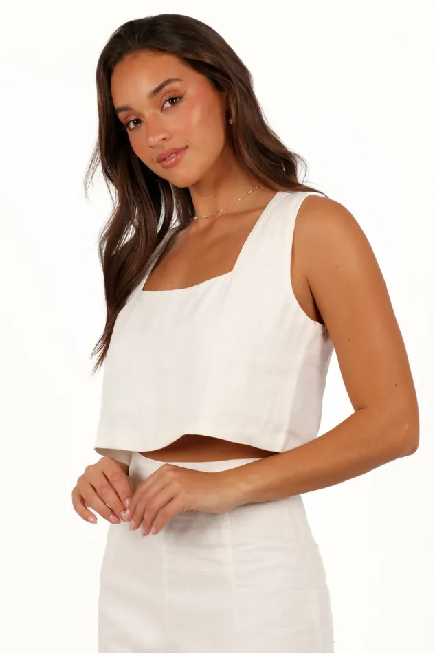 Matching Sets Women Devlin Top Cloud White Petal and Pup