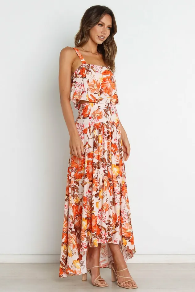Matching Sets Women Elena Set Pink Floral Petal and Pup