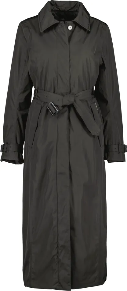 Matilde Coat Long Black Women Didriksons Waterproof Jackets