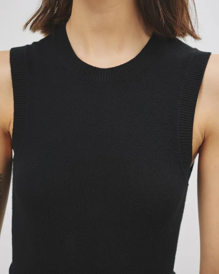 MAY CASHMERE TANK Espresso Women Nili Lotan Tops