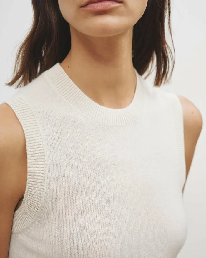 MAY CASHMERE TANK Espresso Women Nili Lotan Tops