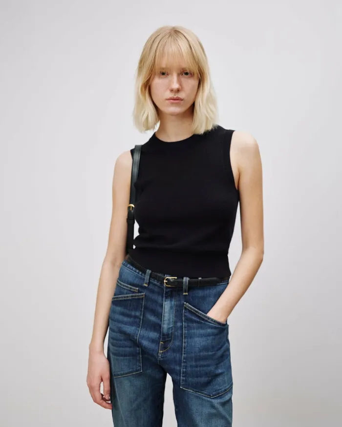 MAY CASHMERE TANK Espresso Women Nili Lotan Tops