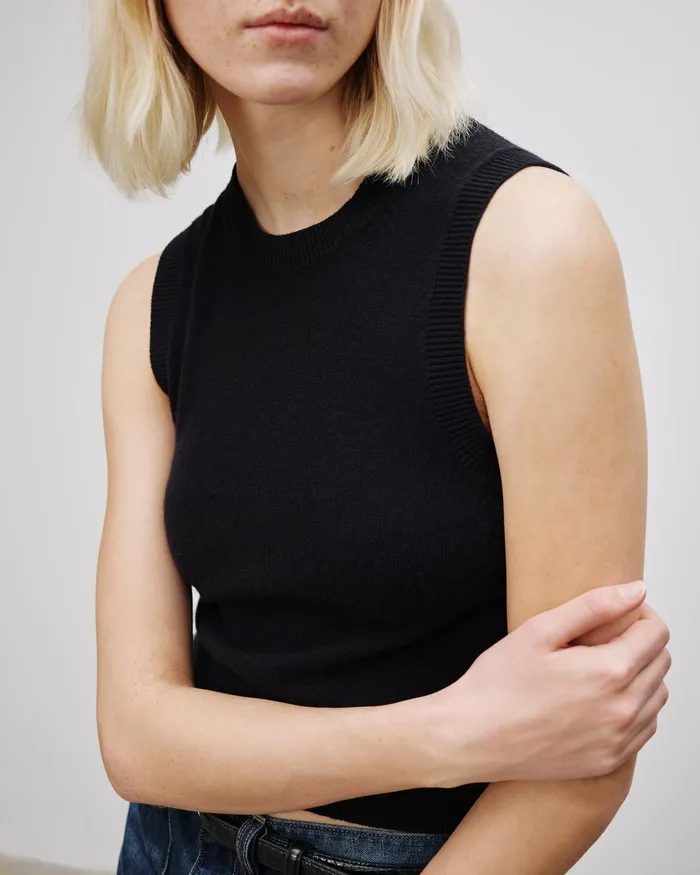 MAY CASHMERE TANK Espresso Women Nili Lotan Tops