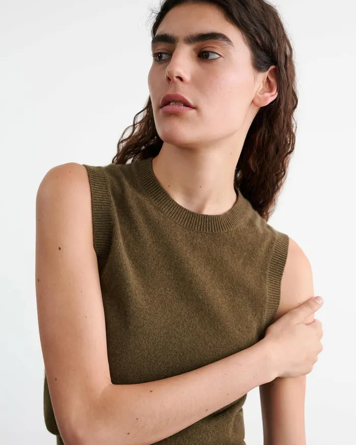 MAY CASHMERE TANK Espresso Women Nili Lotan Tops