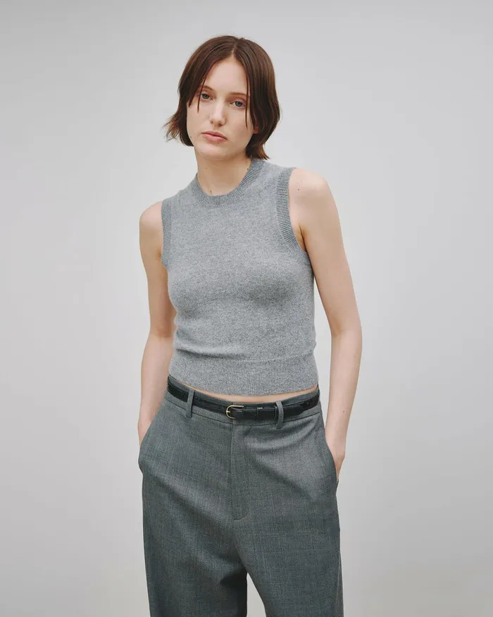 MAY CASHMERE TANK Espresso Women Nili Lotan Tops