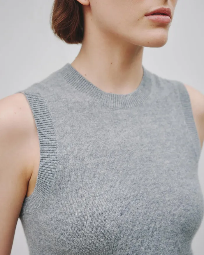 MAY CASHMERE TANK Espresso Women Nili Lotan Tops