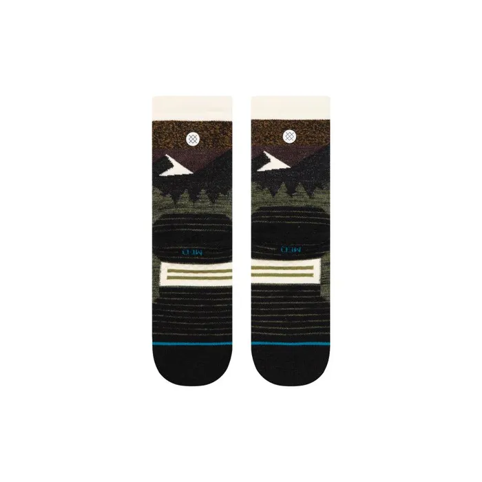 Medium Performance Wool Crew Socks Mid Wool 8211 Olive MenWomen Stance Crew