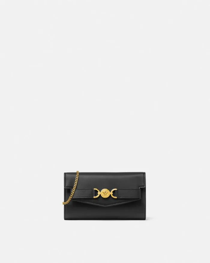 Medusa 03995 Clutch Blackgold Women Versace Shoulder and Crossbody