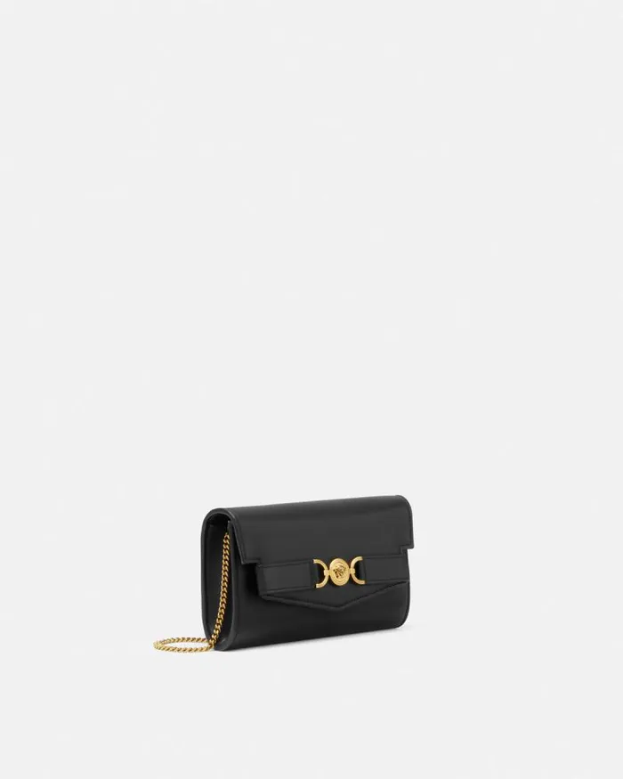 Medusa 03995 Clutch Blackgold Women Versace Shoulder and Crossbody
