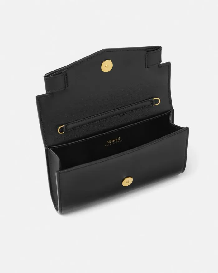 Medusa 03995 Clutch Blackgold Women Versace Shoulder and Crossbody