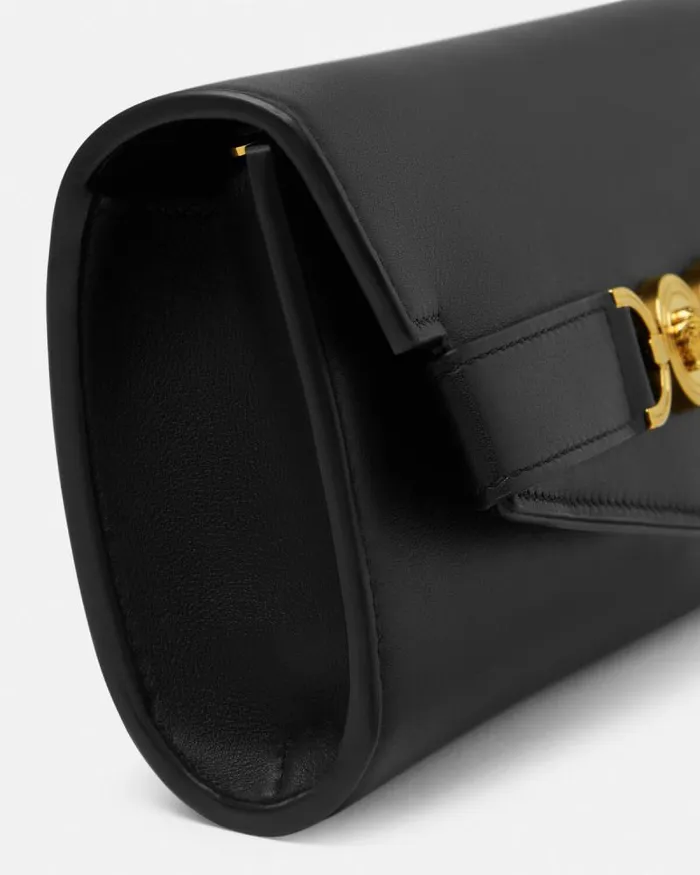Medusa 03995 Clutch Blackgold Women Versace Shoulder and Crossbody