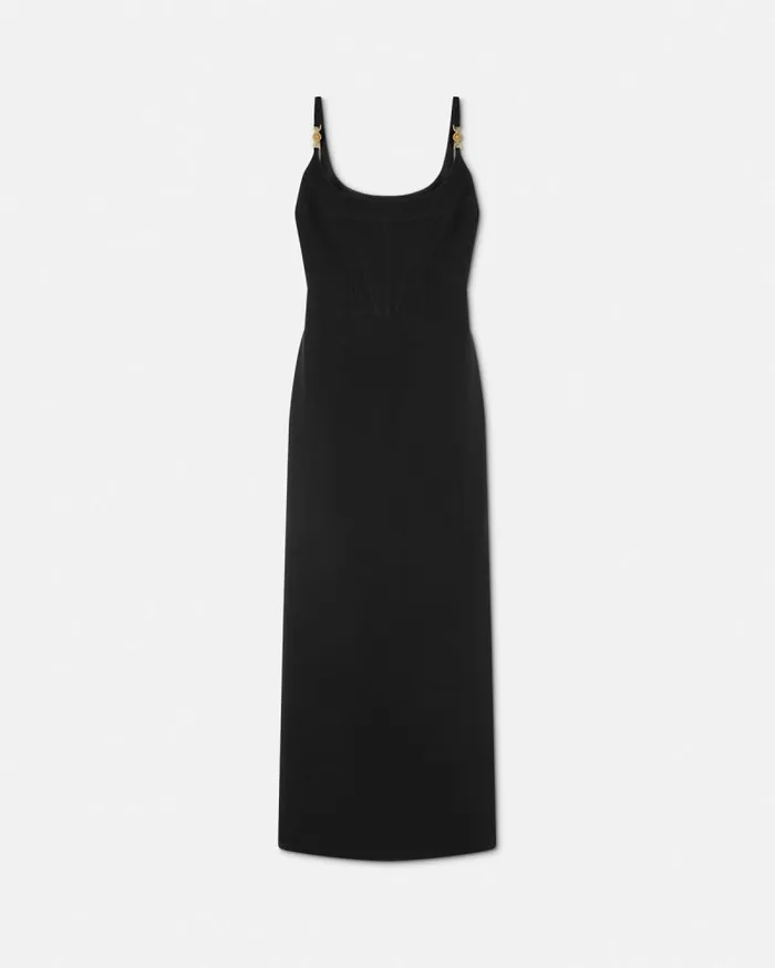 Medusa 03995 Corset Gown Black Women Versace Dresses