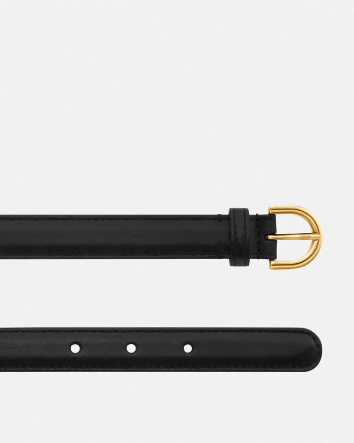 Medusa 03995 Leather Belt 2 Cm Blackgold Women Versace Belts