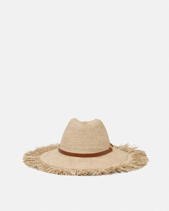 Medusa 03995 Raffia Hat Beige Women Versace Hats and Caps