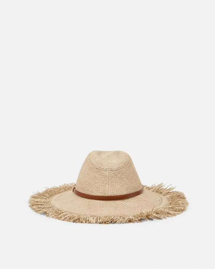 Medusa 03995 Raffia Hat Beige Women Versace Hats and Caps