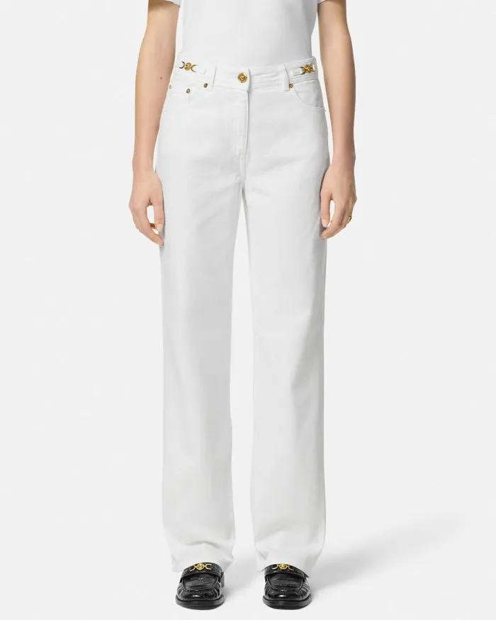 Medusa 03995 RegularFit Jeans White Women Versace Denim