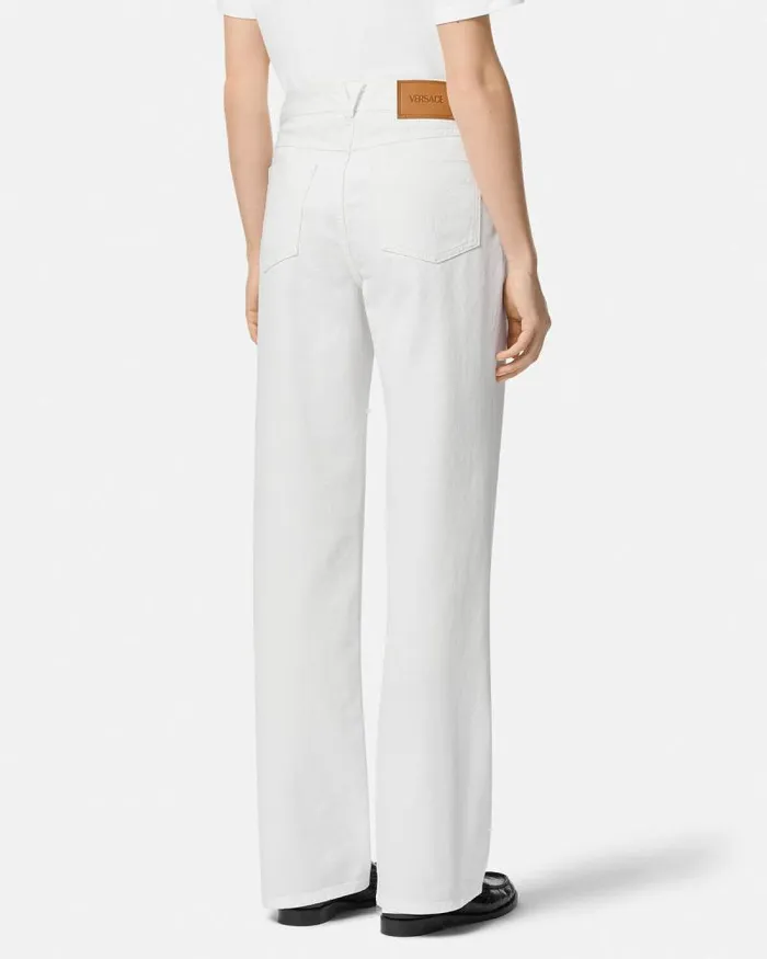 Medusa 03995 RegularFit Jeans White Women Versace Denim