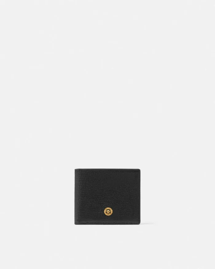 Medusa Biggie Bifold Wallet Blackgold Men Versace Wallets
