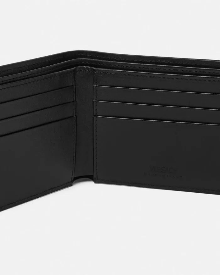 Medusa Biggie Bifold Wallet Blackgold Men Versace Wallets