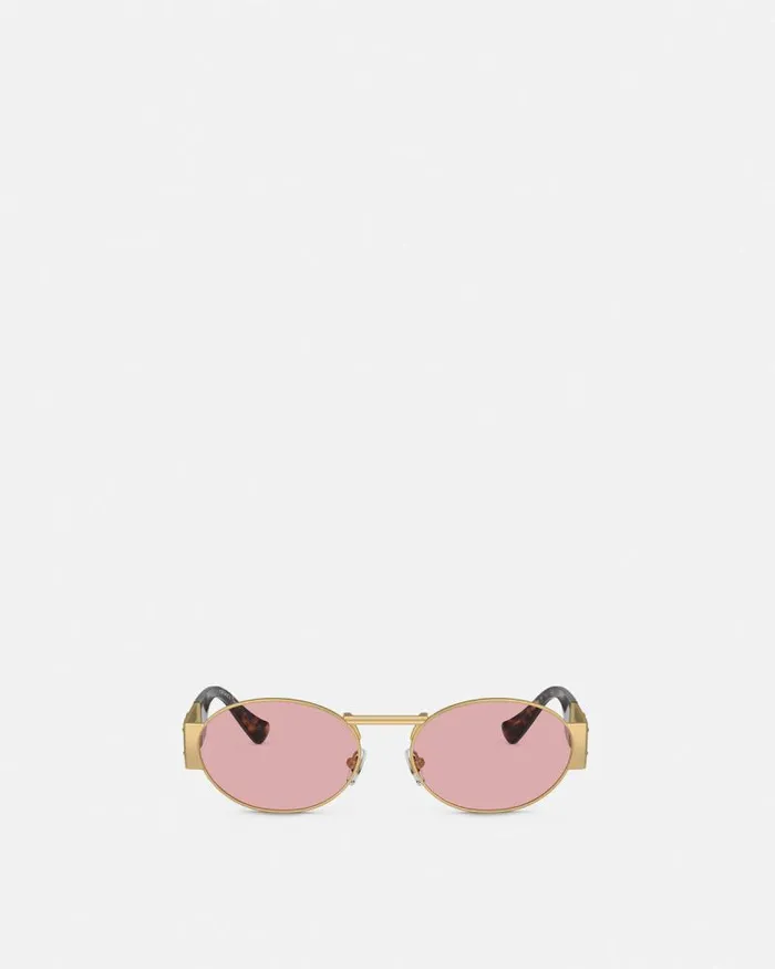 Medusa Deco Oval Sunglasses Havanagold WomenMen Versace Sunglasses