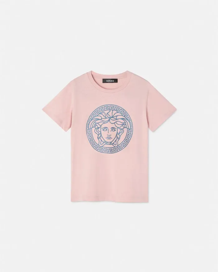 Medusa Kids TShirt Light Pink Children Versace Clothing