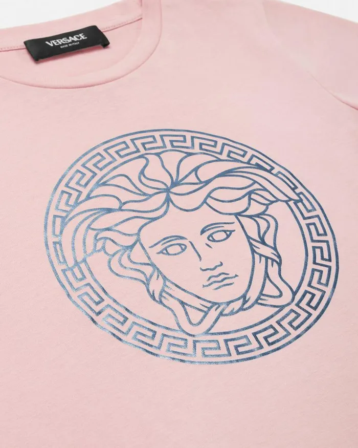 Medusa Kids TShirt Light Pink Children Versace Clothing