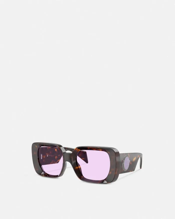 Medusa Medallion Sunglasses Havana WomenMen Versace Sunglasses