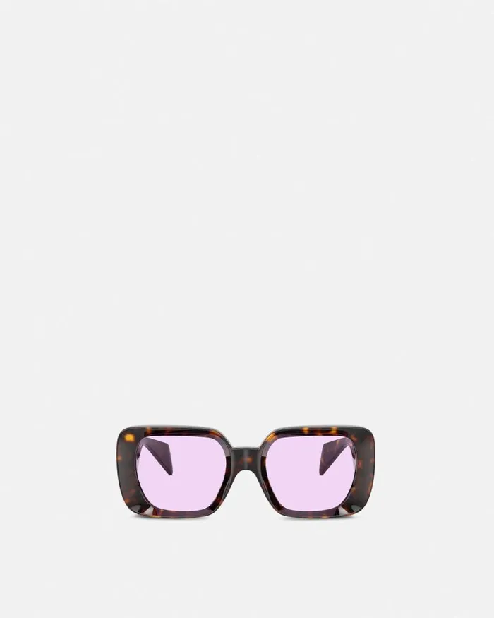 Medusa Medallion Sunglasses Havana WomenMen Versace Sunglasses