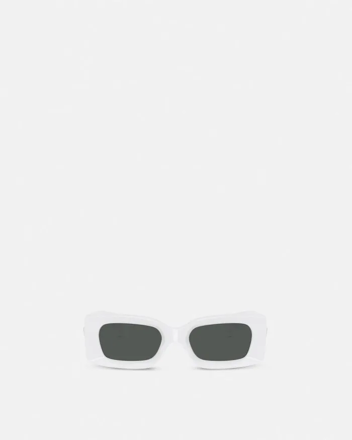 Medusa Medallion Sunglasses White WomenMen Versace Sunglasses