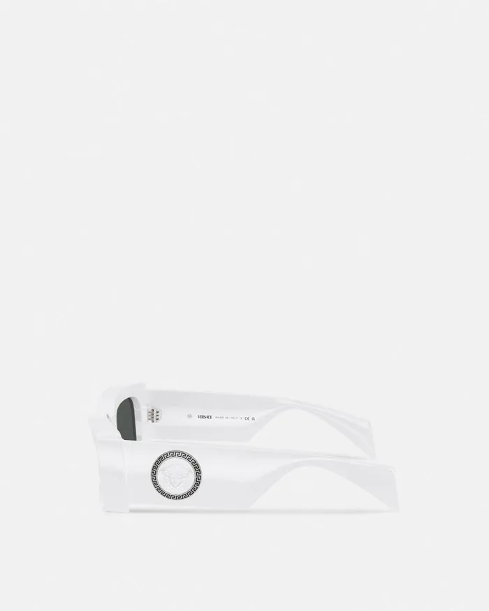 Medusa Medallion Sunglasses White WomenMen Versace Sunglasses