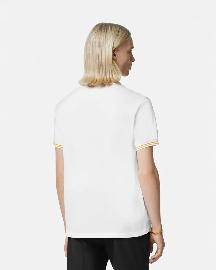 Medusa Polo Shirt White Men Versace TShirts and Polos