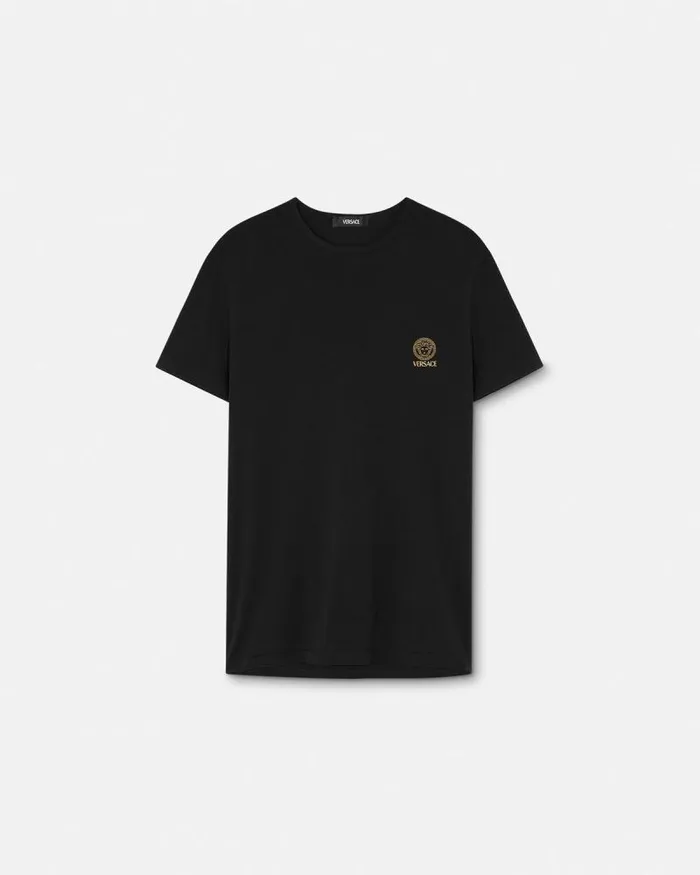 Medusa Undershirt Black Men Versace Loungewear and Pajamas