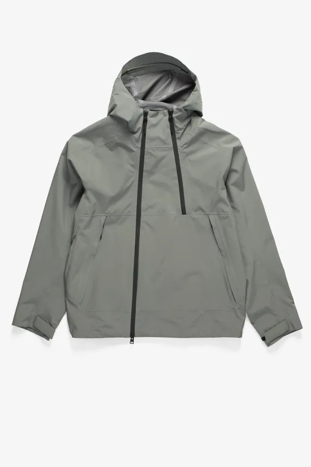 Men 3L Waterproof Shell Jacket Pewter Norse Projects Outerwear