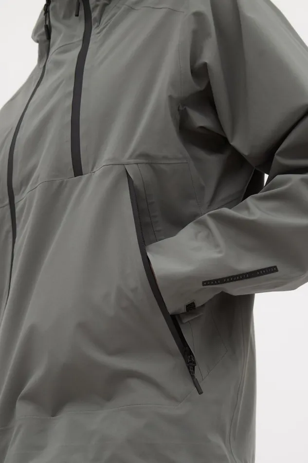 Men 3L Waterproof Shell Jacket Pewter Norse Projects Outerwear