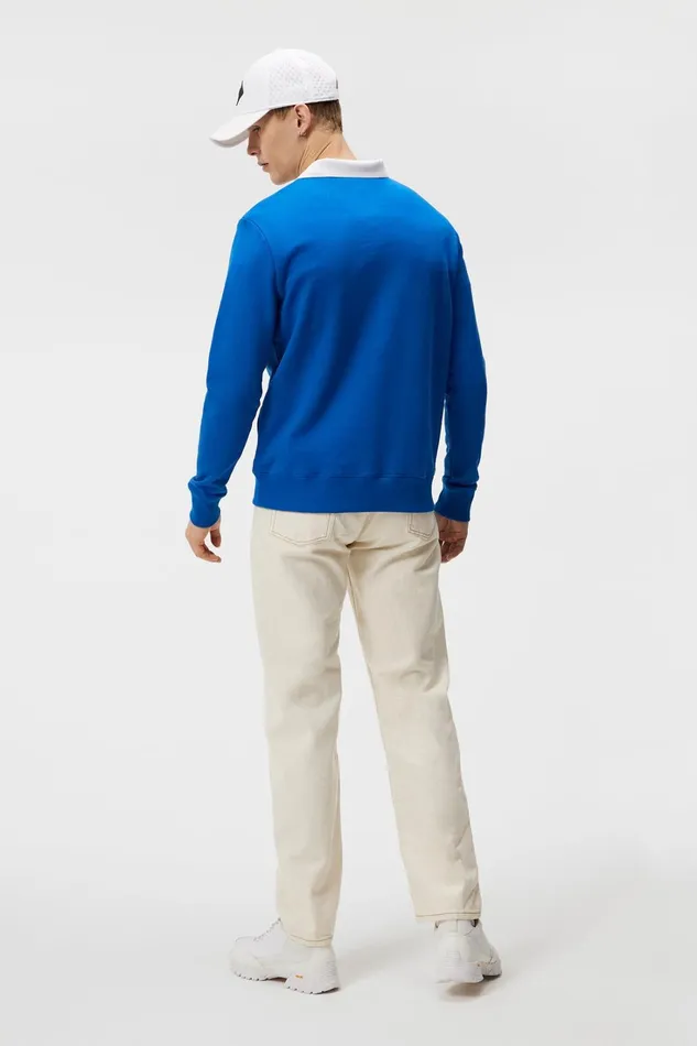 Men Alpha Crew Neck Lapis Blue JLindeberg Sweatshirts Men Alpha Crew Neck Lapis Blue JLindeberg Sweatshirts