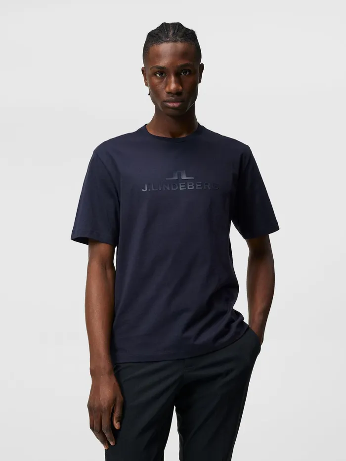 Men Alpha Tshirt JL Navy JLindeberg Tshirts