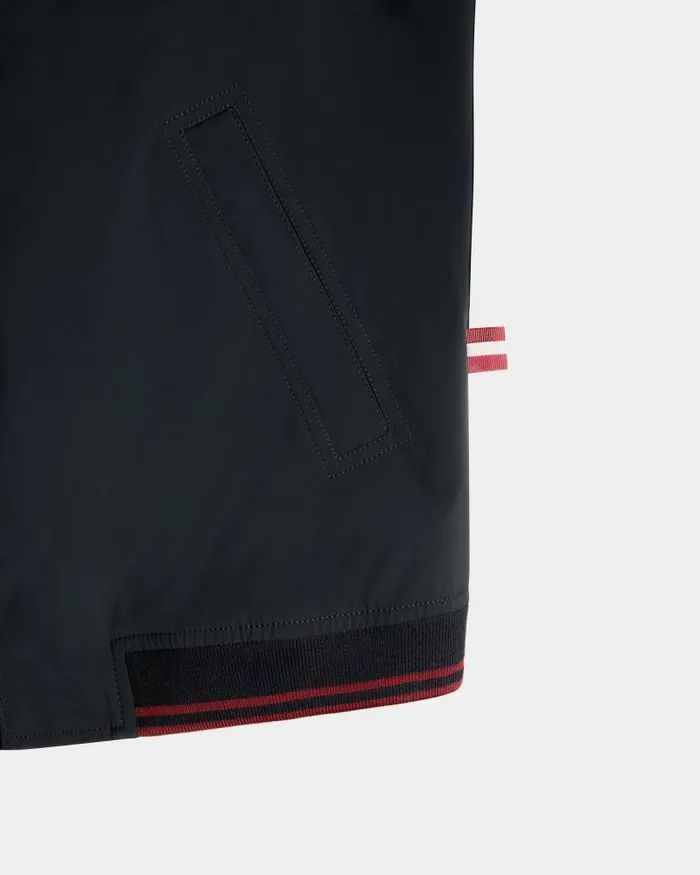 Men Bally Coats and Jackets Blouson In Navy Blue Nylon Blue Men Bally Coats and Jackets Blouson In Navy Blue Nylon Blue