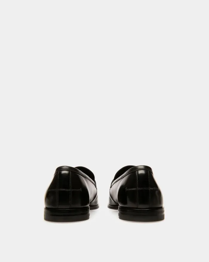 Men Bally Loafers and Moccasins Webb Leather Loafers In Black Black Men Bally Loafers and Moccasins Webb Leather Loafers In Black Black