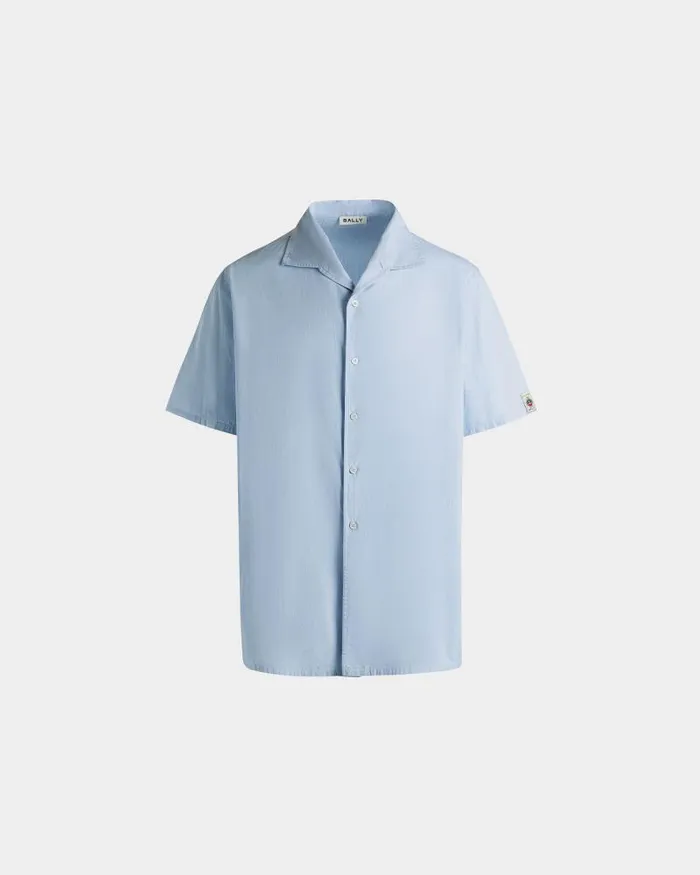Men Bally Shirts and TShirts Shirt In Light Blue Cotton Blue